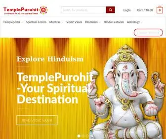 Templepurohit.com(Templepurohit) Screenshot