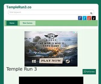 Templerun3.co(Temple Run 3 online game) Screenshot