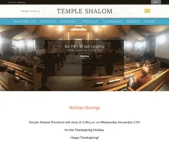 Templeshalomweb.org(Temple Shalom) Screenshot