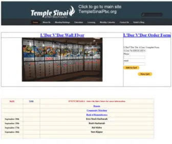 Templesinaipbc.net(Temple Sinai) Screenshot