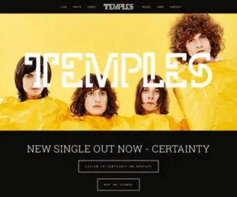 Templestheband.com(This is the official) Screenshot