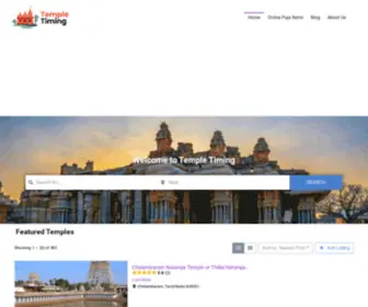 Templetiming.com(Temple Timing) Screenshot