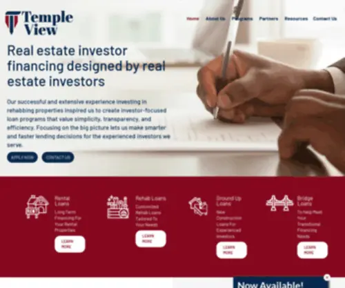 Templeviewcap.com(Temple View Capital) Screenshot