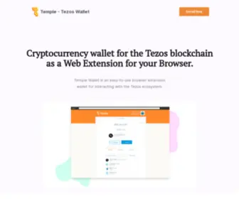 Templewallet.com(Temple Wallet) Screenshot