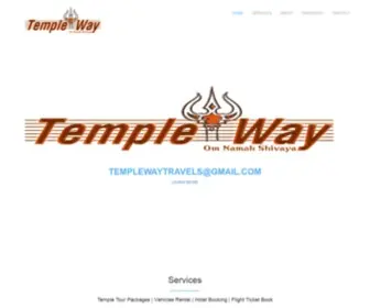 Templewaytravels.com(Temple Way Travels) Screenshot