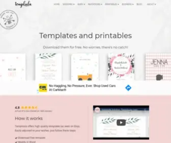 Temploola.com(Free Word Templates and PDF Printables) Screenshot