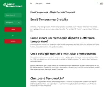 Tempmail.in(Email Temporanea) Screenshot