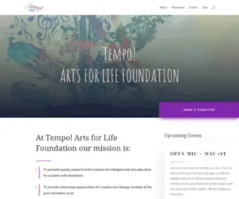 Tempoarts.org(Tempo) Screenshot