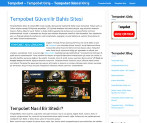 Tempobet2021.site Screenshot