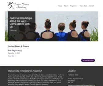 Tempodanceacademy.com(Tempo Dance Academy) Screenshot