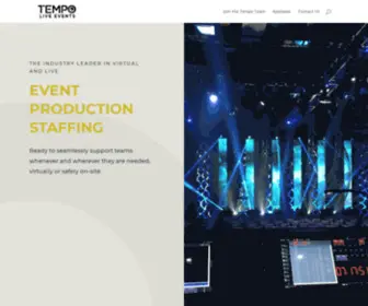 Tempoliveevents.com(Tempo Live Events) Screenshot