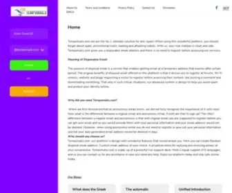 Tempomails.com(Your Ultimate Temporary Email Solution for Anti) Screenshot