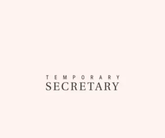 Temporary-Secretary.net(Berlin based boutique music booking & management agency. Artists) Screenshot