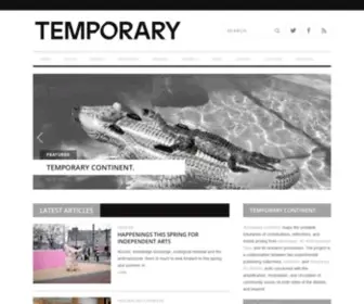 Temporaryartreview.com(Temporary Art Review) Screenshot