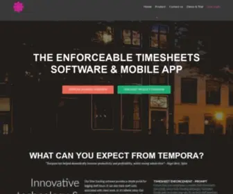 Temporasoftware.com(Simple Online Timesheet Software & Reports) Screenshot