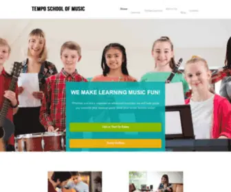 Temposchoolofmusic.com(Music Lessons) Screenshot