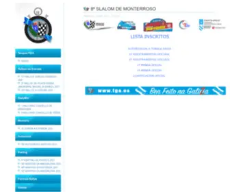 Temposfga.es(Federación galega de automobilismo) Screenshot