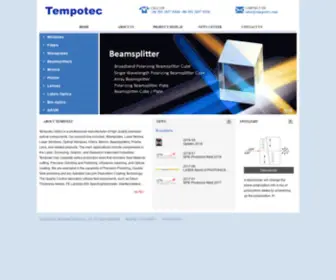 Tempotec.com(Tempotec Optics Co) Screenshot