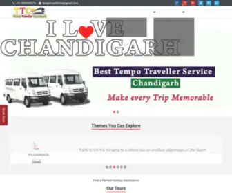 Tempotravellerchandigarh.com(Seater Tempo Traveller hire in Chandigarh Rate Per km) Screenshot