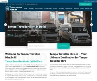 Tempotravellerhire.in(Get our Tempo Traveller Hire services in Delhi) Screenshot