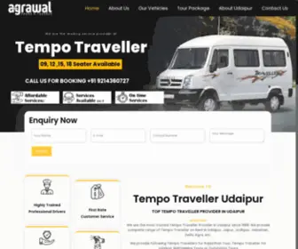 Tempotravellerinudaipur.com(Tempo Traveller Company Udaipur) Screenshot