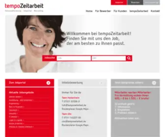 Tempozeitarbeit.de(Schnell, einfach und unkompliziert) Screenshot