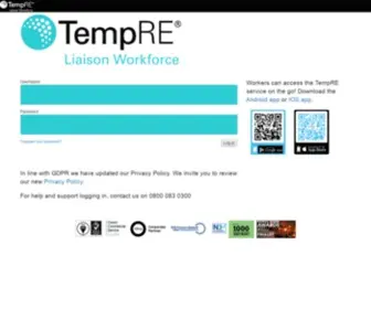 Tempre.co.uk(Tempre) Screenshot