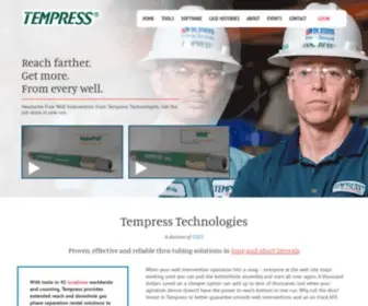 Tempresstech.com(Tempress Technologies) Screenshot