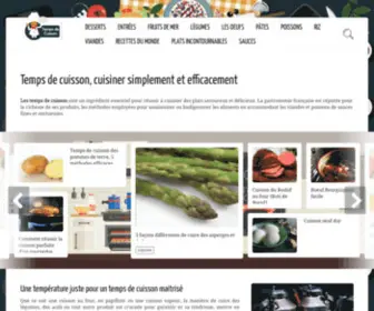 Temps-Cuisson.fr(Conseils cuisson pour réussir tout type d'aliments) Screenshot