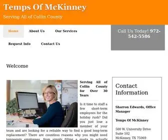 Tempsofmckinney.com(Staffing Agency) Screenshot