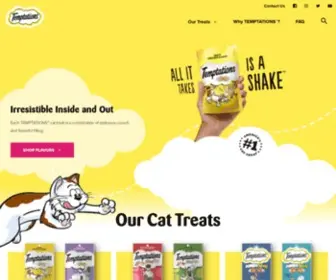 Temptationstreats.com(TEMPTATIONS™ Cat Treats) Screenshot