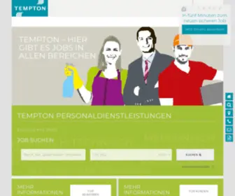 Tempton.de(Arbeitnehmerüberlassung oder als Freelanc) Screenshot