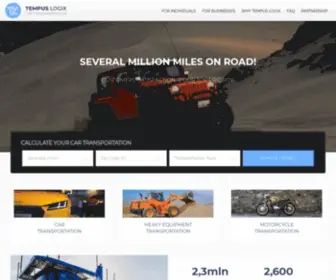 Tempuslogix.com(Top rated car transportation company in USA) Screenshot