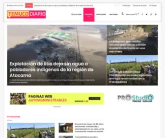Temucodiario.cl(Noticias de Temuco y La Araucania) Screenshot