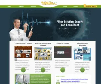 Temwell.com(The Expert RF Filter Manufacturers from Temwell Corporation) Screenshot