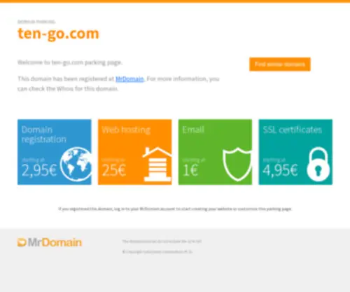 Ten-GO.com(Registrado en DonDominio) Screenshot