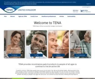 Tena.co.uk(Incontinence Pads & Products Trusted By Millions Worldwide) Screenshot