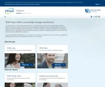 Tena.com.sg(Incontinence Pads & Products) Screenshot