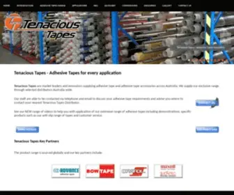 Tenacioustapes.com.au(Tenacious Tapes Adhesive Tapes) Screenshot