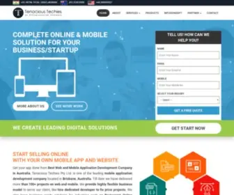 Tenacioustechies.com.au(Best Website Templates for online business) Screenshot