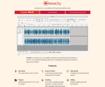 Tenacityaudio.org(Tenacityaudio) Screenshot