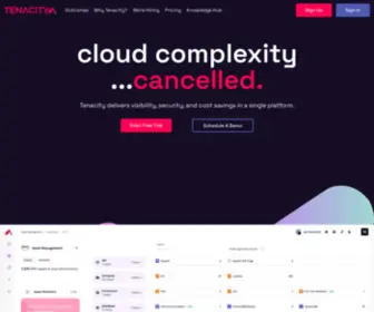 Tenacitycloud.com(Home (Launch)) Screenshot