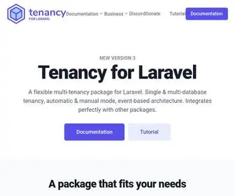 Tenancyforlaravel.com(Automatically turn any laravel application multi) Screenshot