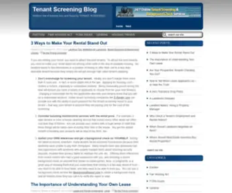 Tenantscreeningblog.com(Tenant Screening Blog) Screenshot