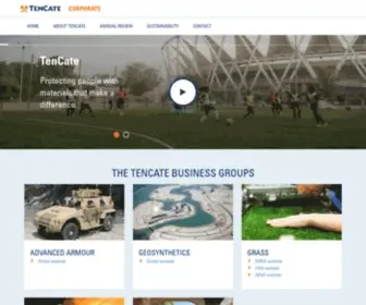 Tencate.com(Royal Ten Cate) Screenshot