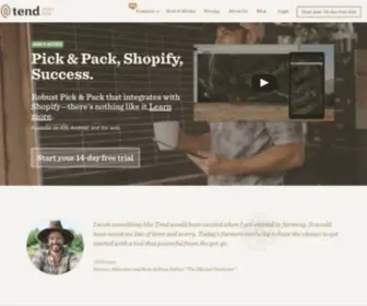 Tend.com(Discover Tend) Screenshot