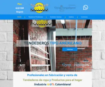 Tendederosgym.com.co(Fabrica de tendederos de ropa en Bogotá) Screenshot