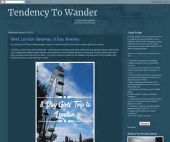 Tendencytowander.com(Tendency To Wander) Screenshot