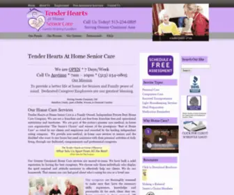 Tenderheartsathomecare.com(Cincinnati Home Health Care Company Tender Hearts at Home Senior Care) Screenshot