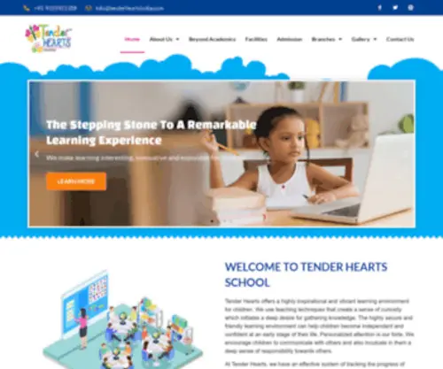 Tenderheartsindia.com(Best Pre School for Kids With 3 Branches in Patna) Screenshot